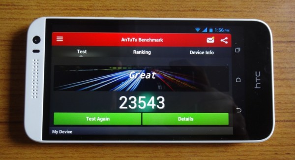HTC Desire 616 benchmark