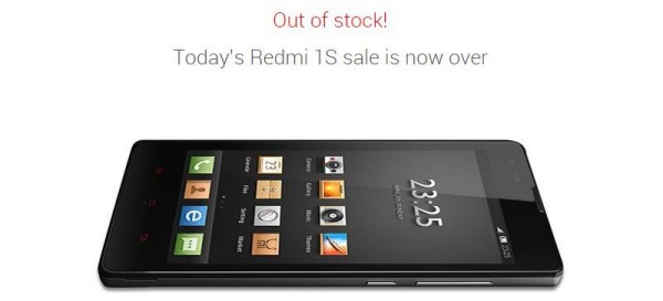 Redmi 1s out of stock