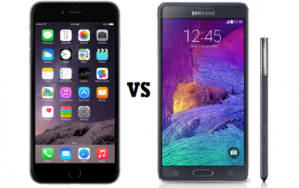 iphone 6 plus vs galaxy note 4