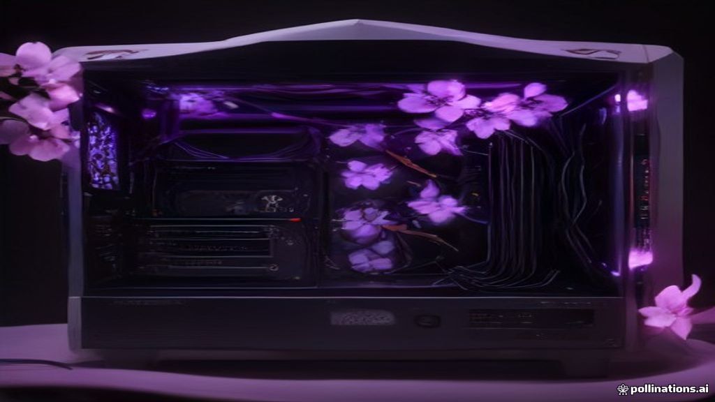 $14,000 Gaming PC Features 70 Handcrafted Titanium Cherry Blossoms
